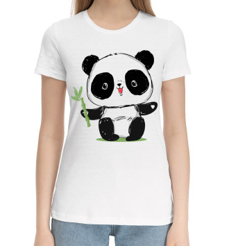 Хлопковая футболка Панда