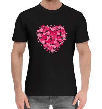Хлопковая футболка Сердце в сердце