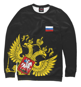 Свитшот для мальчиков Россия Флаг и Герб