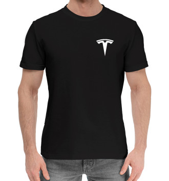 Хлопковая футболка Tesla