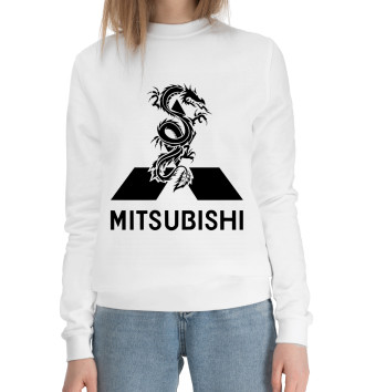 Женский Хлопковый свитшот Mitsubishi Dragon Logo Jdm