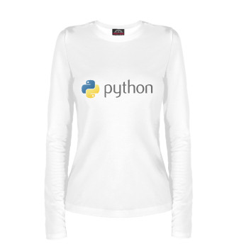 Женский Лонгслив Python Logo