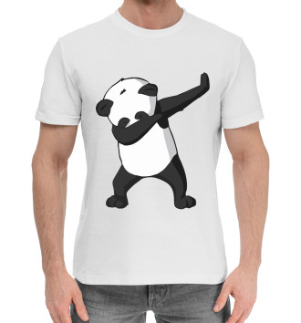 Мужская Хлопковая футболка Panda dab