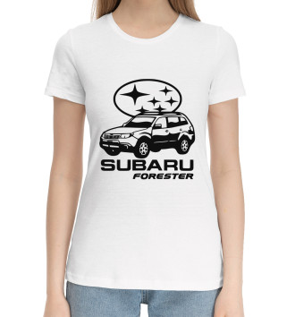 Хлопковая футболка SUBARU