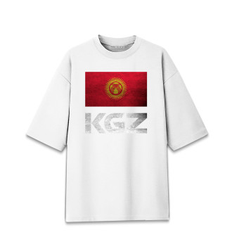 Женская Хлопковая футболка оверсайз Кыргызстан