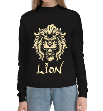 Женский Хлопковый свитшот Lion#2