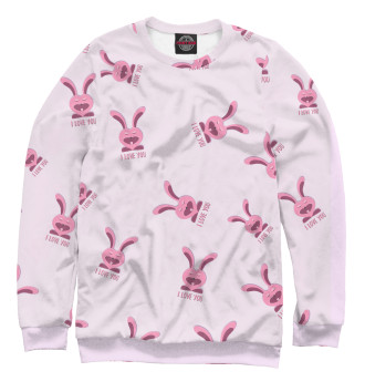 Свитшот Кролики розовые