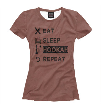 Футболка Eat Sleep Hookah Repeat