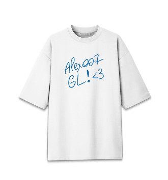 Хлопковая футболка оверсайз ALEX007: GL