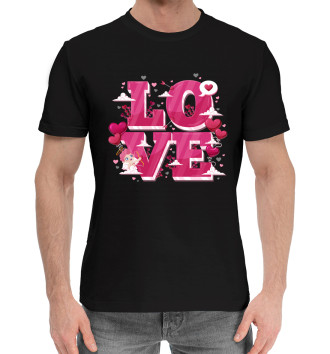 Хлопковая футболка Love
