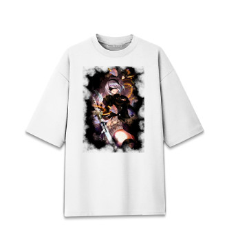 Мужская Хлопковая футболка оверсайз Nier Automata 2b colorfull