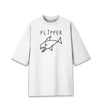 Женская Хлопковая футболка оверсайз Flipper Nirvana