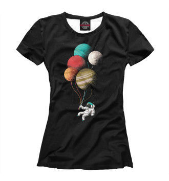 Футболка Астронавт с шариками