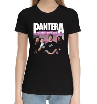 Женская Хлопковая футболка Pantera