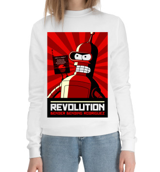 Хлопковый свитшот Revolution Bender Bending Rodriguez