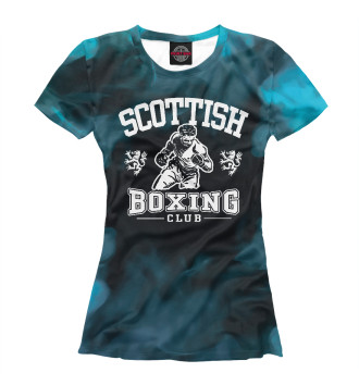Женская Футболка Scottish Boxing
