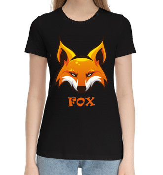 Хлопковая футболка Fox