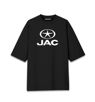 Хлопковая футболка оверсайз JAC