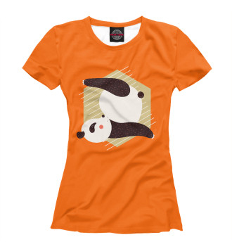 Футболка для девочек Йога панда
