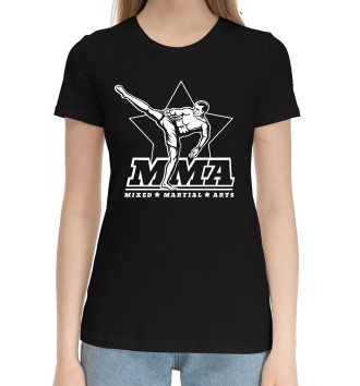Женская Хлопковая футболка Mixed Martial Arts
