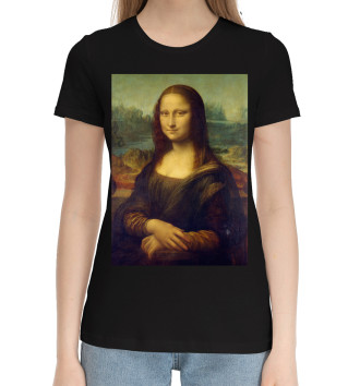 Женская Хлопковая футболка Мона Лиза
