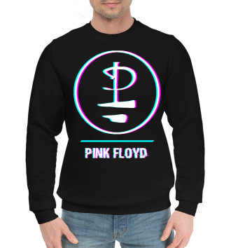Мужской Хлопковый свитшот Pink Floyd Glitch Rock Logo