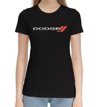 Женская Хлопковая футболка Dodge