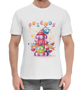 Мужская Хлопковая футболка Friends