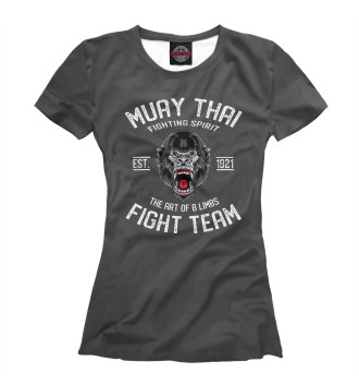 Футболка для девочек Muay Thai Fight Gorilla