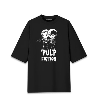 Мужская Хлопковая футболка оверсайз Pulp fiction
