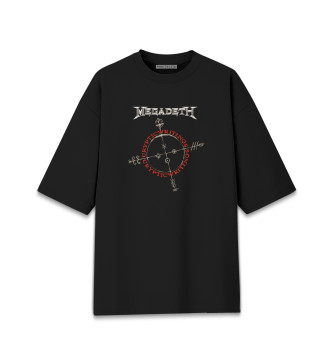 Хлопковая футболка оверсайз Megadeth