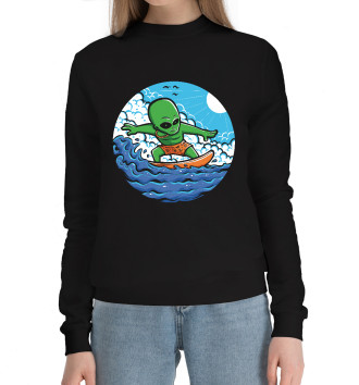 Хлопковый свитшот Зеленый серфер