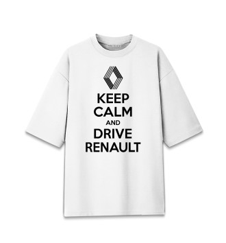 Хлопковая футболка оверсайз Будь спок и води Renault