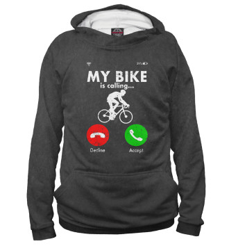 Мужское Худи Bicycle Cyclist Funny Gift