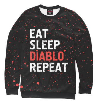 Свитшот для мальчиков Eat Sleep Diablo Repeat