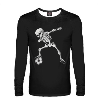 Мужской Лонгслив Dabbing Skeleton Soccer