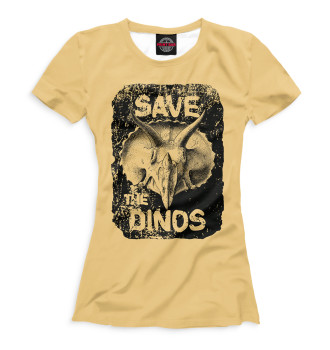 Футболка для девочек Save the dinos