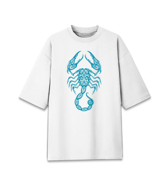 Хлопковая футболка оверсайз Зодиак - Скорпион