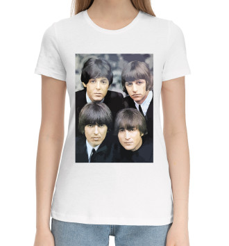 Женская Хлопковая футболка The Beatles