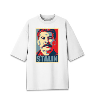 Хлопковая футболка оверсайз Stalin