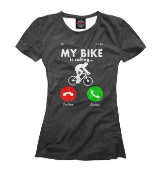 Футболка для девочек Bicycle Cyclist Funny Gift