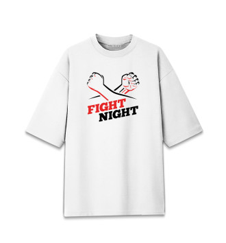 Хлопковая футболка оверсайз Fight Night