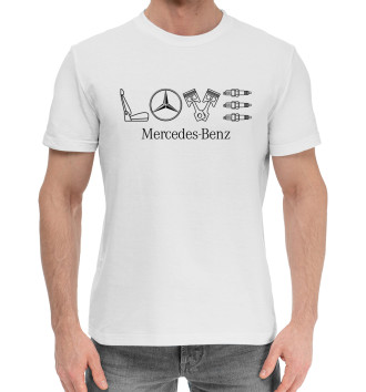 Мужская Хлопковая футболка LOVE Mercedes-Benz