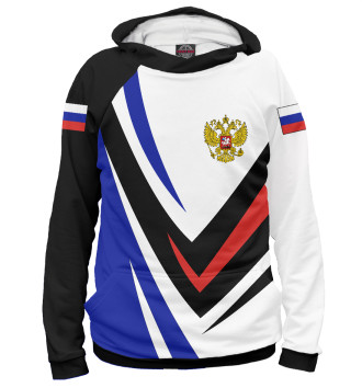 Худи для мальчиков Россия - флаг на рукавах