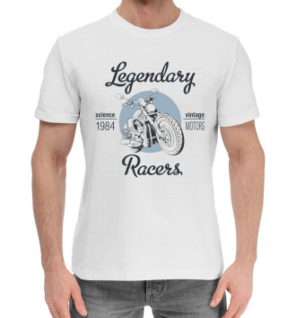 Мужская Хлопковая футболка Legendary racers