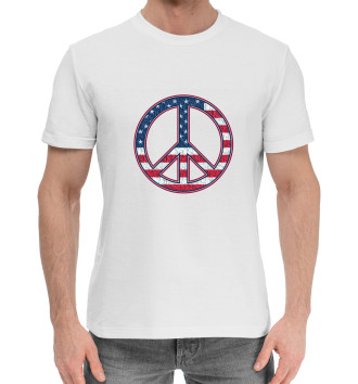 Хлопковая футболка Peace USA