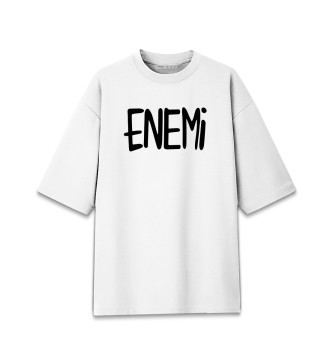 Хлопковая футболка оверсайз Арсений Попов: ENEMI