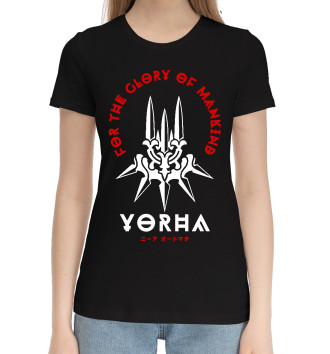 Хлопковая футболка Nier: Automata, YoRHa