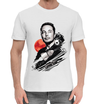 Хлопковая футболка Илон Маск
