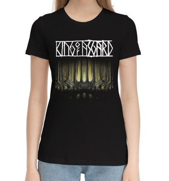 Женская Хлопковая футболка King of asgard